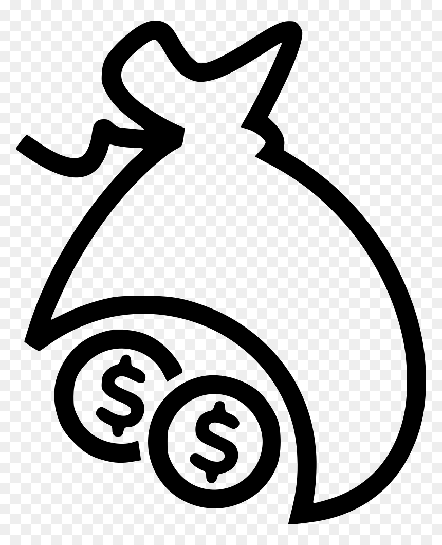 Dollar Currency With Bag Comments - Costs With Background, HD Png Download - dollar bag png