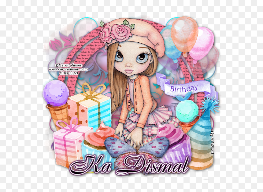 Cluster Happy Birthday, HD Png Download - happy birthday frames for girls png