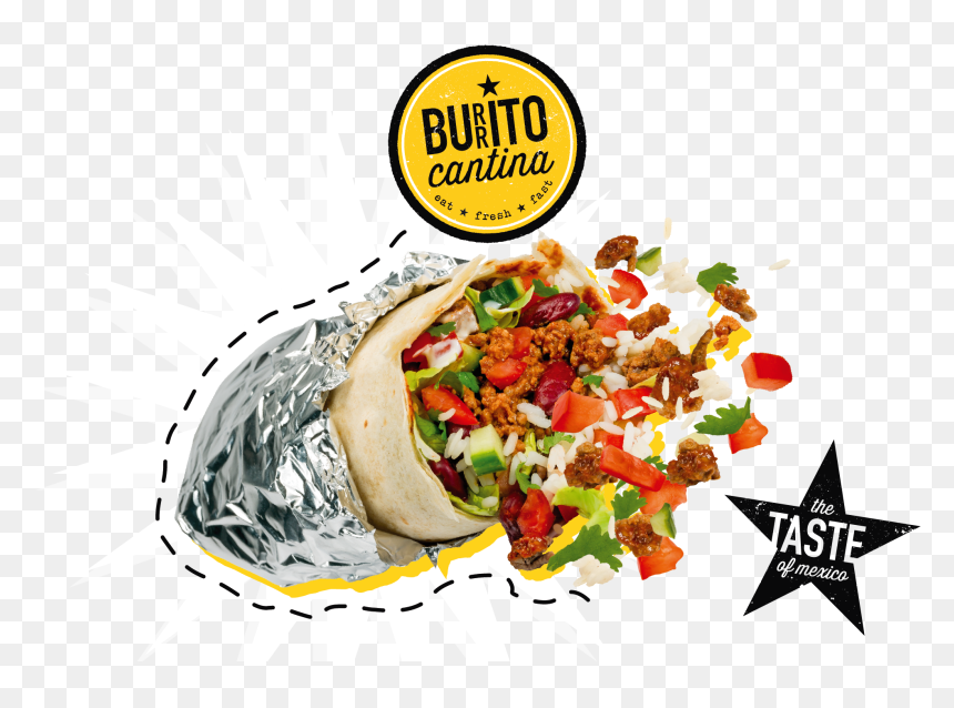 Burrito Cantina Chicken Branding - Burrito Cantina, HD Png Download - burritos png