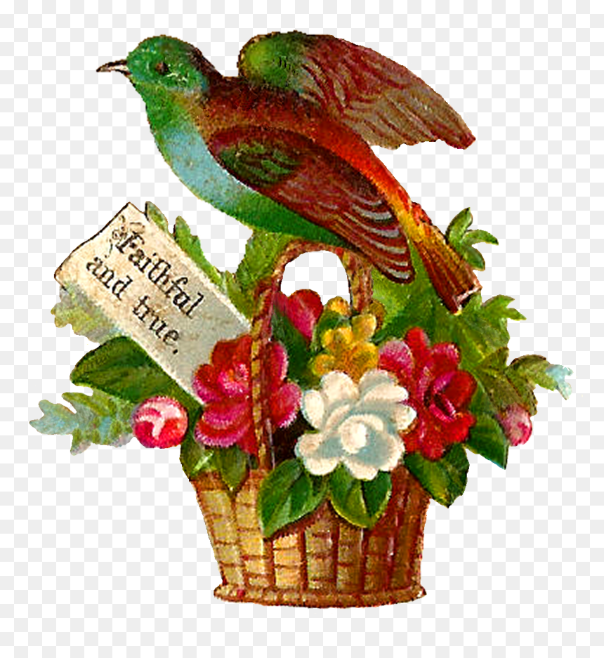 Transparent Basket Png - Flower, Png Download - flower basket png