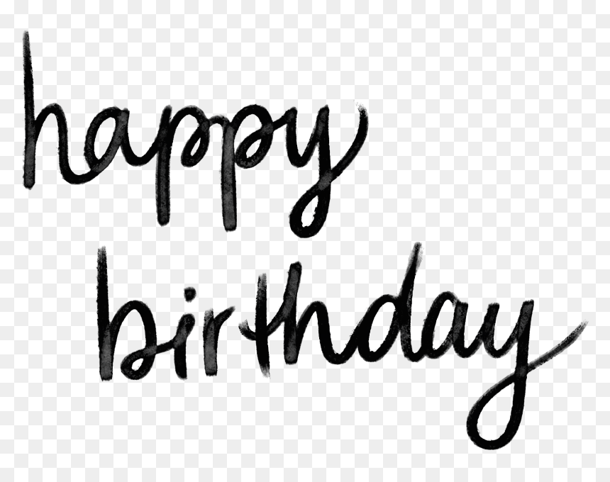 Calligraphy, HD Png Download - happy birthday png effects