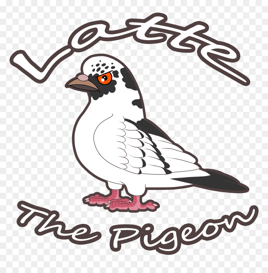 Angry Pigeon Cartoon, HD Png Download - pigeon vector png