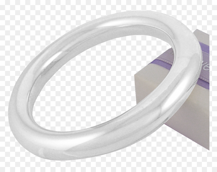 Sterling Silver 10mm Round Golf Bangle All Sizes Available - Sterling Silver Golf Bangle, HD Png Download - plastic bangles png