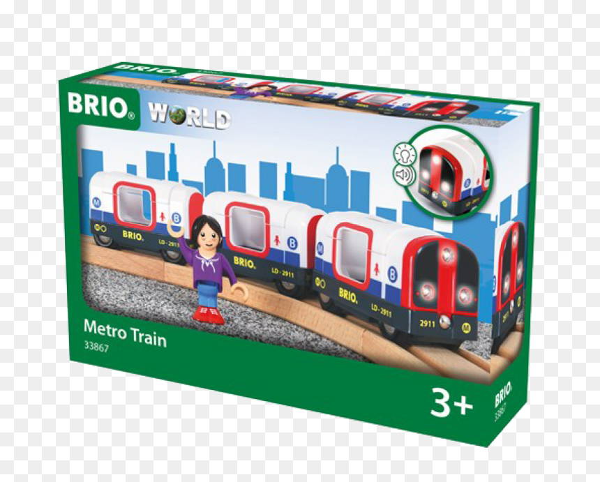 Brio Metro Train , Png Download - Brio Toy Car And Train, Transparent Png - metro train png