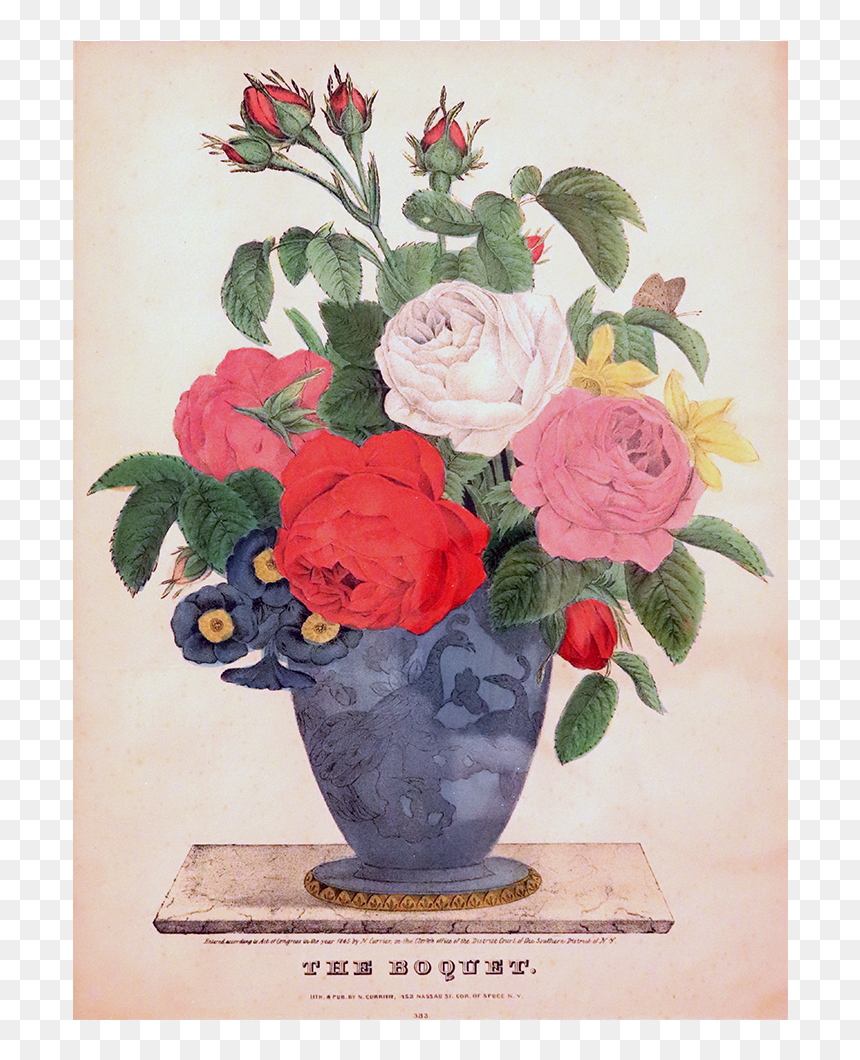 Garden Roses, HD Png Download - boquet png
