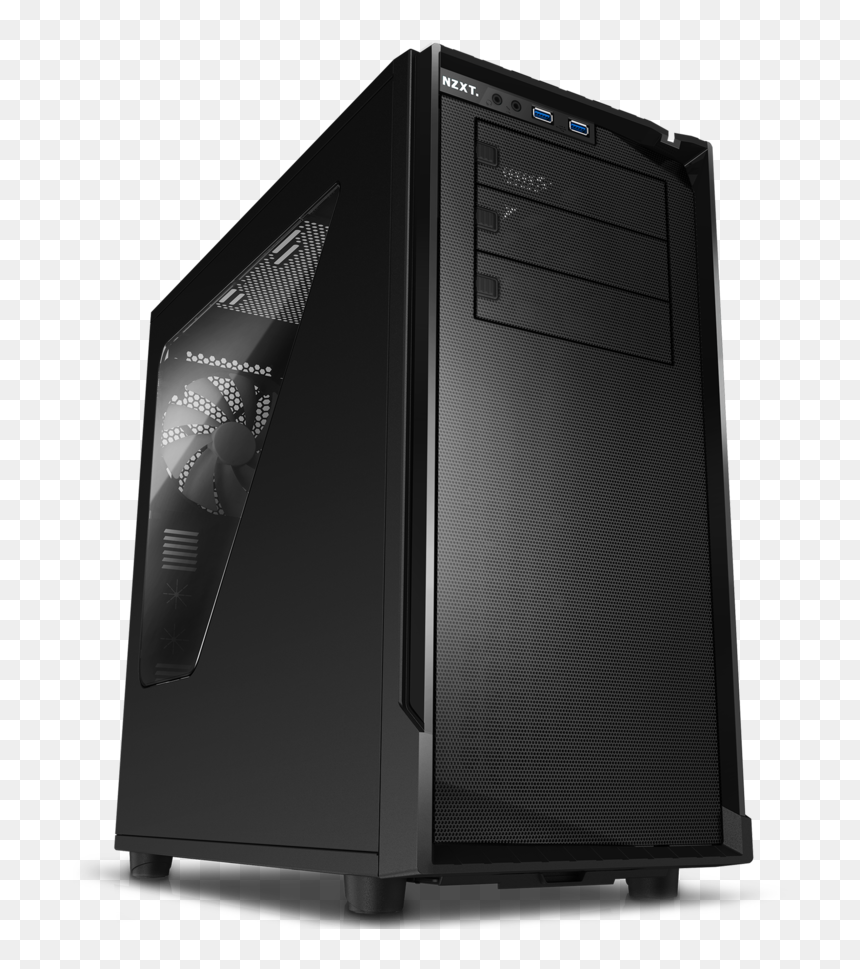 Nzxt Source 530 Black, HD Png Download - cpu cabinet png