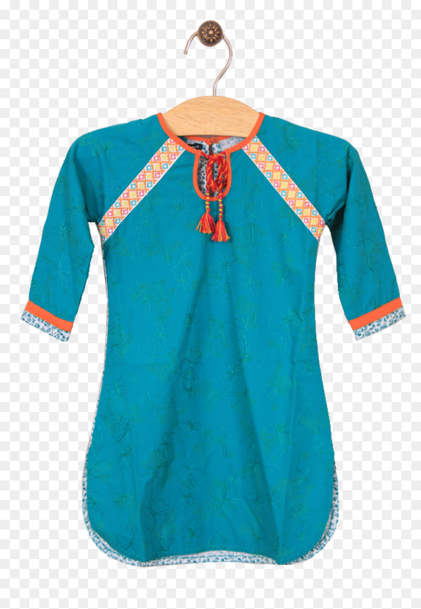 14957089120 Mushrooms Green Kurta Jr - Blouse, HD Png Download - kurta png