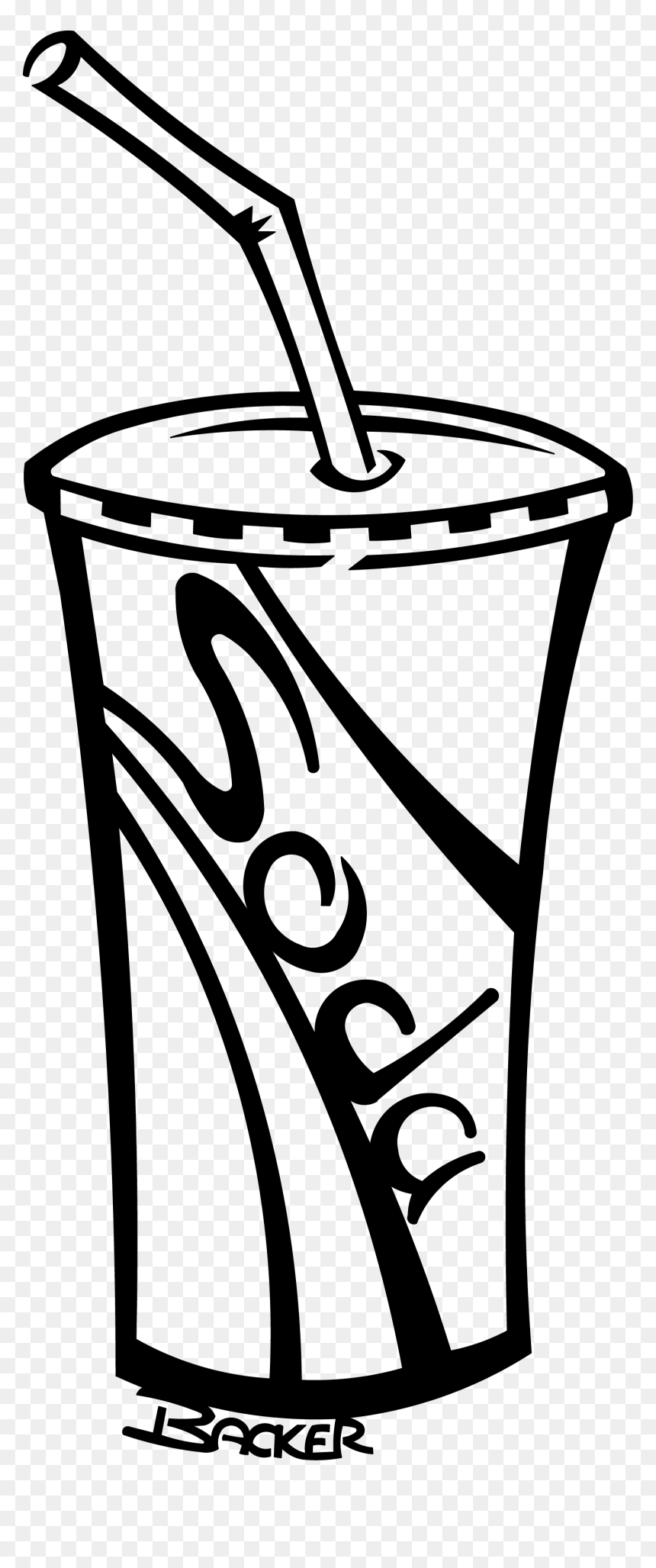 Download Soda Cup "src="data - Soda Clipart Black And White, HD Png Download - cooldrinks png
