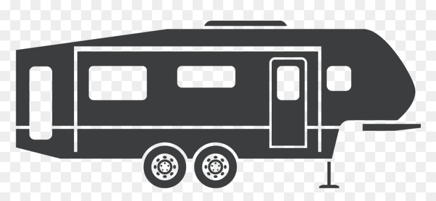 Download Hd Rv Clipart Fifth Wheel Svg Royalty Free - 5th Wheel Trailer Clipart, HD Png Download - camper png