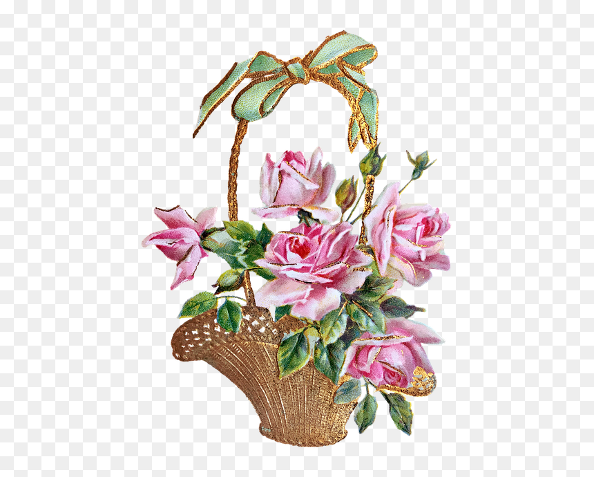 Princesses Sont Nees En Mai, HD Png Download - flower basket png