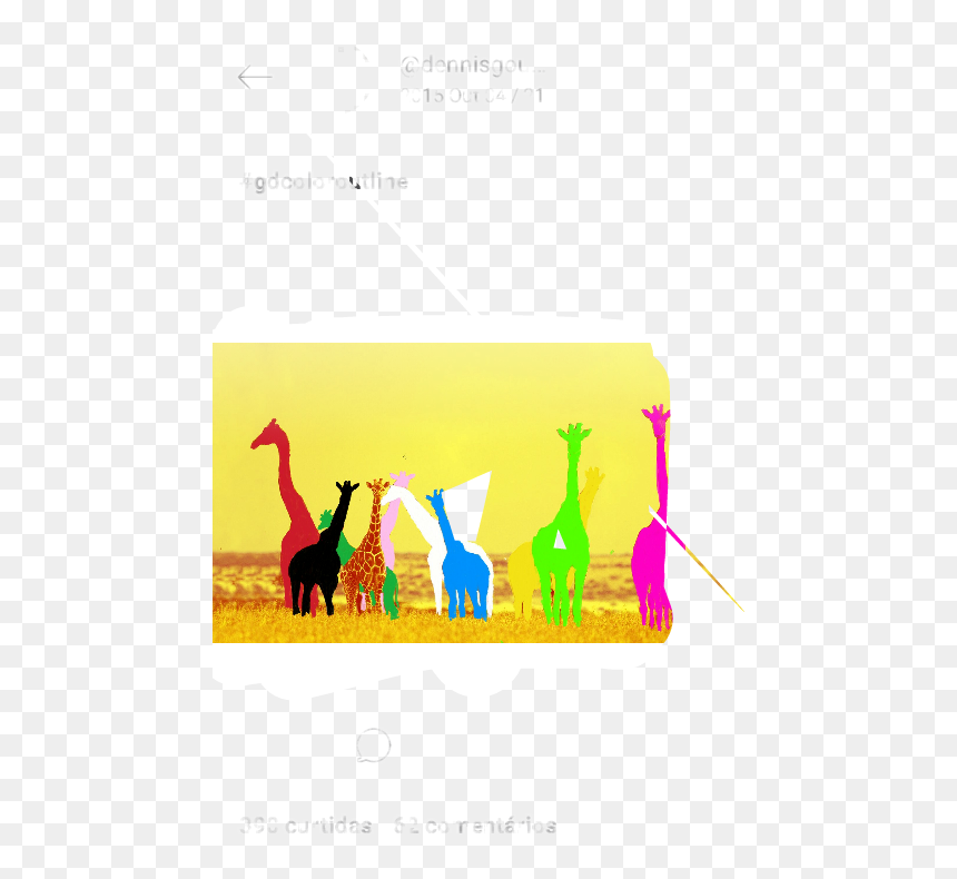 Girfas Africa Love Sticker By Pirimarialf Report - Giraffe, HD Png Download - picsart png love