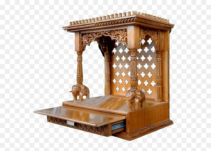 Latest Wooden Temple Design, HD Png Download - temple arch png