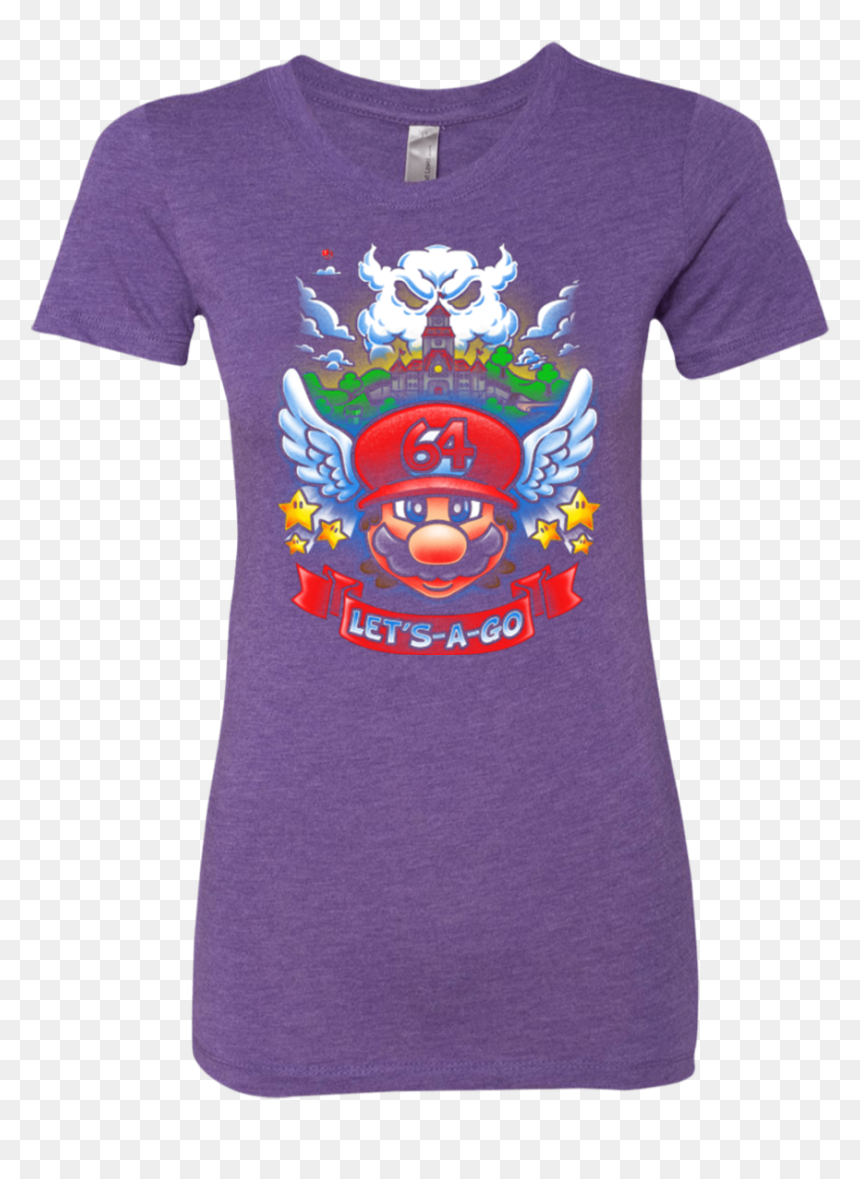 Mario 64 Tribute Women"s Triblend T-shirt - Mario 64 T Shirt, HD Png Download - mario 64 png