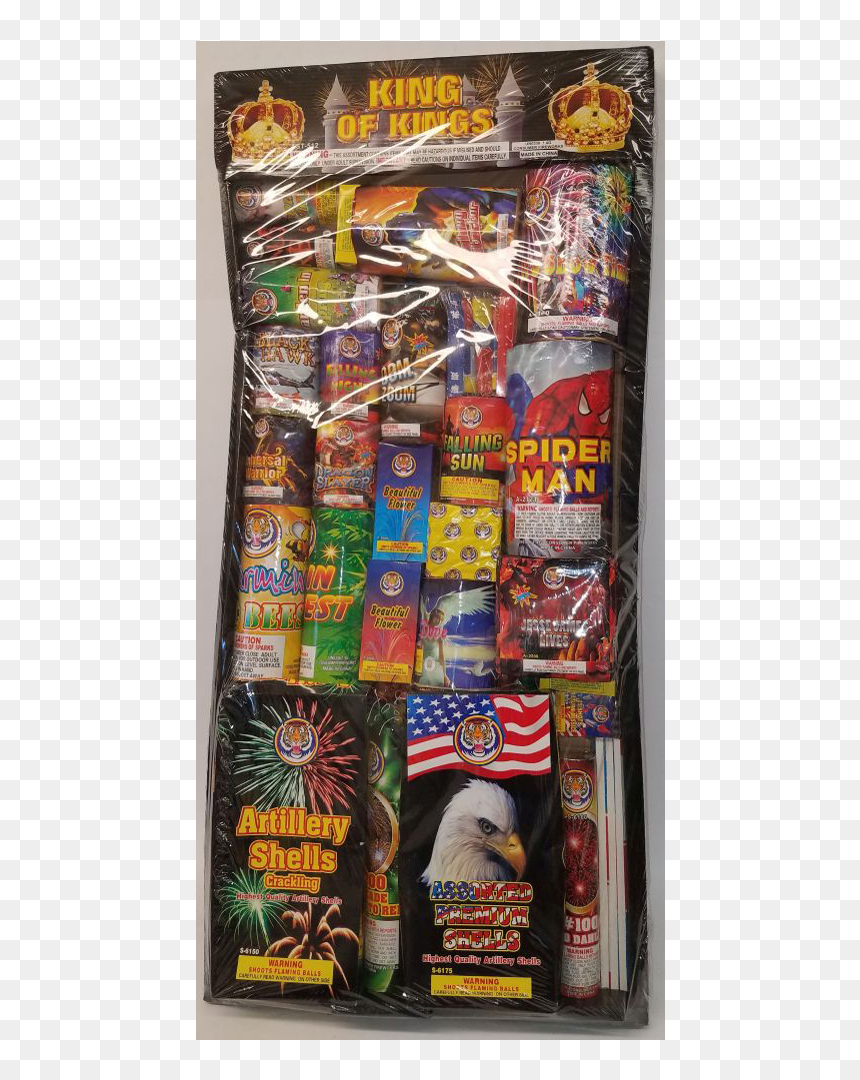 Fireworks Assortments King Of Kings - Playset, HD Png Download - chinese firecrackers png