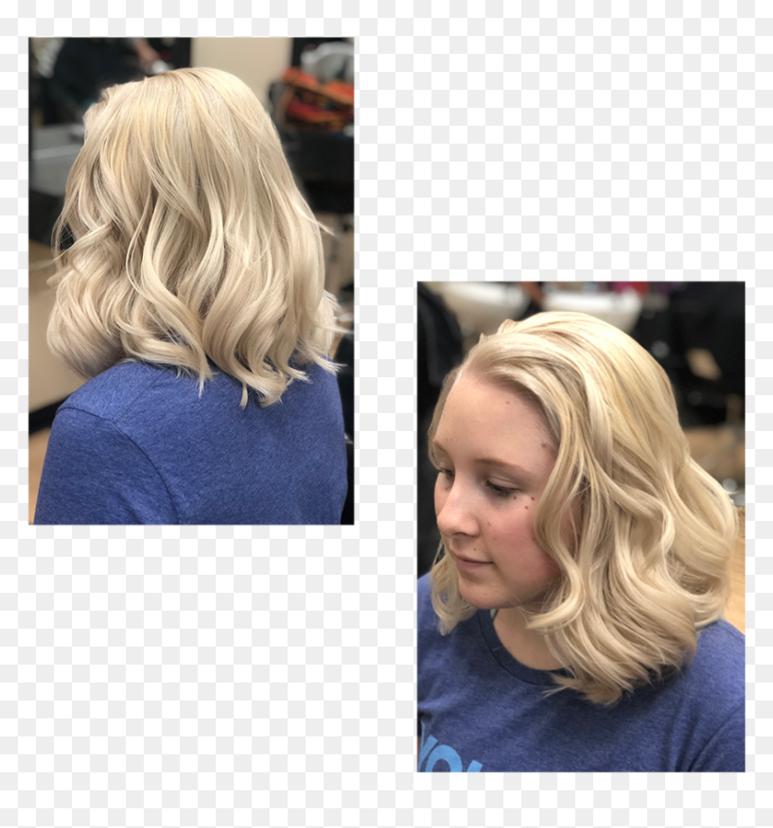 Ladieshaircombined - Blond, HD Png Download - men hair wig png