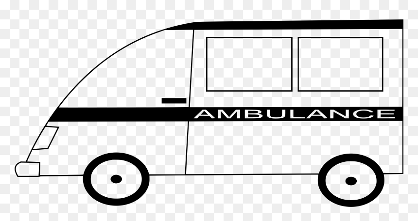 Outline Image Of Ambulance, Transparent Png - Ambulance Outline Png, Png Download - indian ambulance png
