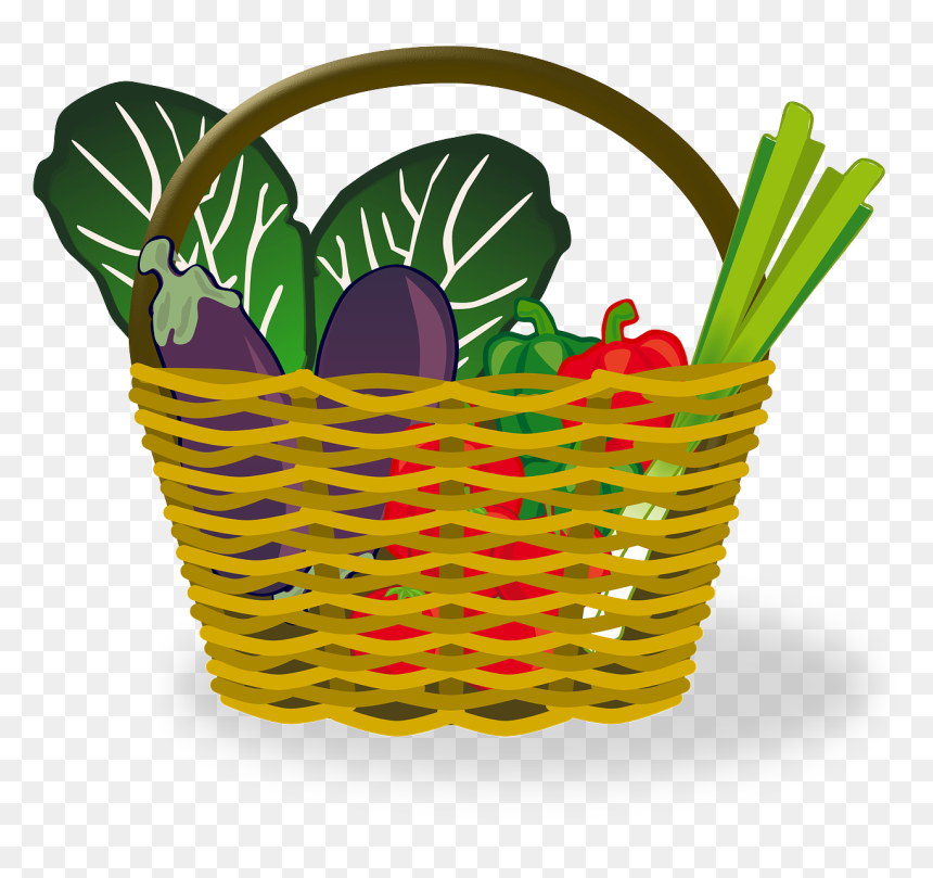 Vegetable Clip Art, HD Png Download - vegetables basket png