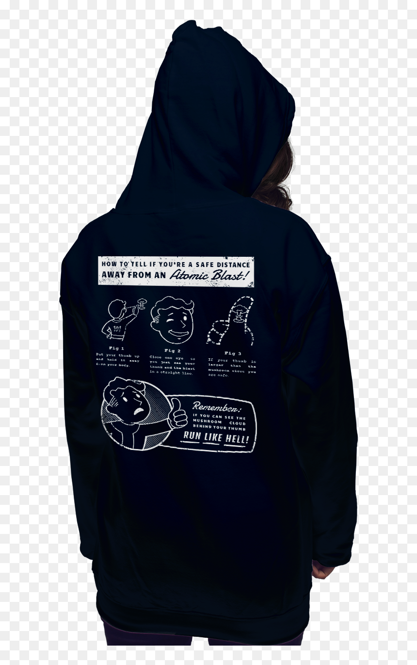 Hoodie, HD Png Download - vault boy thumbs up png