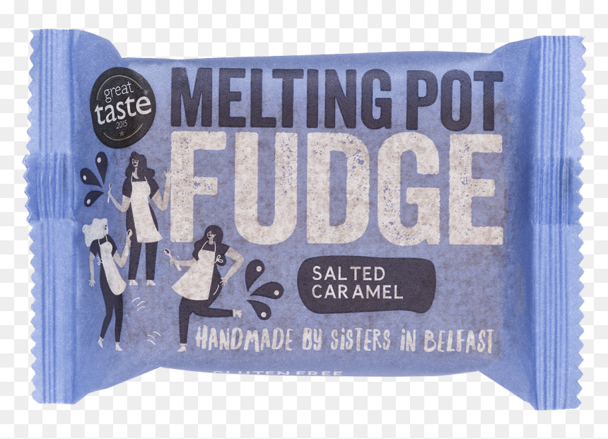 Handmade Salted Caramel Fudge - Paper Product, HD Png Download - fudge png