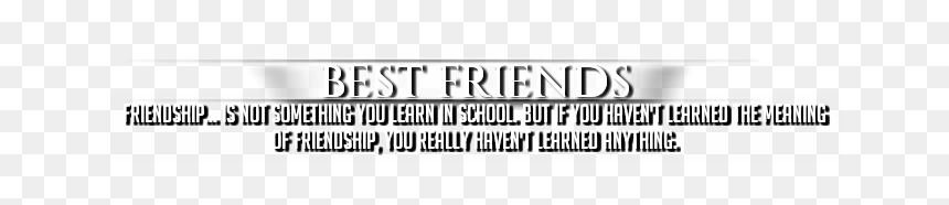 Black-and-white, HD Png Download - friends png text