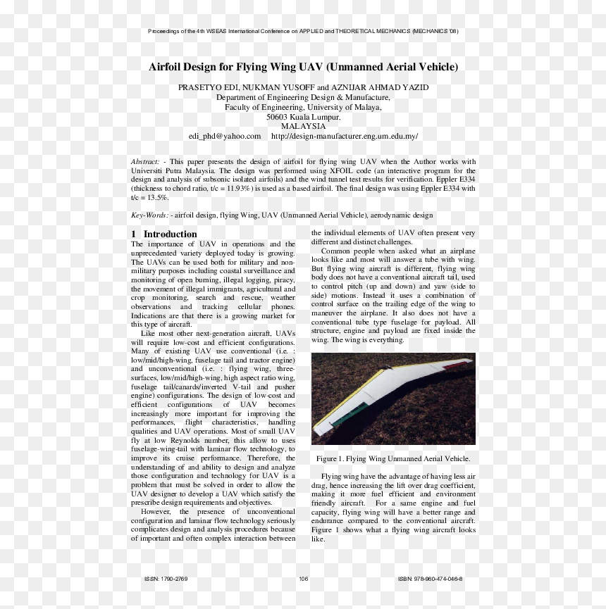 Flying Wing Airfoil, HD Png Download - flying papers png
