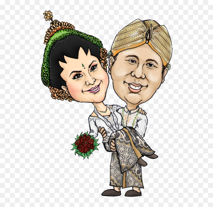 Karikatur Wedding Png, Transparent Png - wedding caricature png