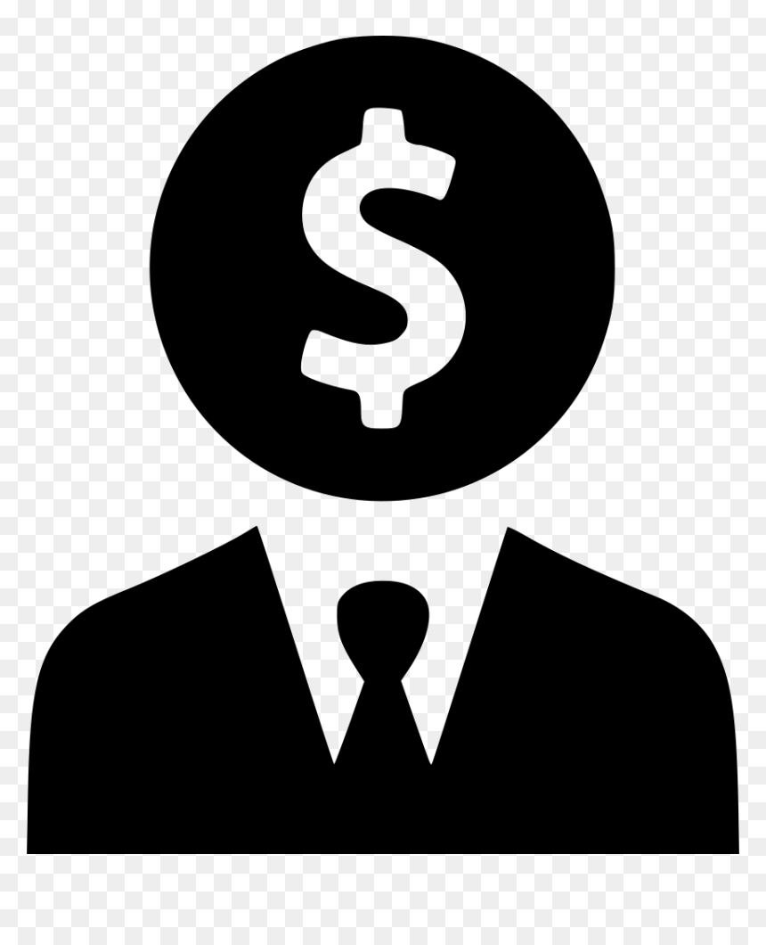 User Person Businessman Account Dollar - Emblem, HD Png Download - doller png