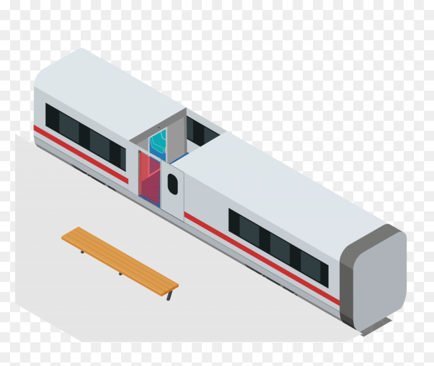 Open Train Access Doors And Secure Them During Closing - Scale Model, HD Png Download - metro train png