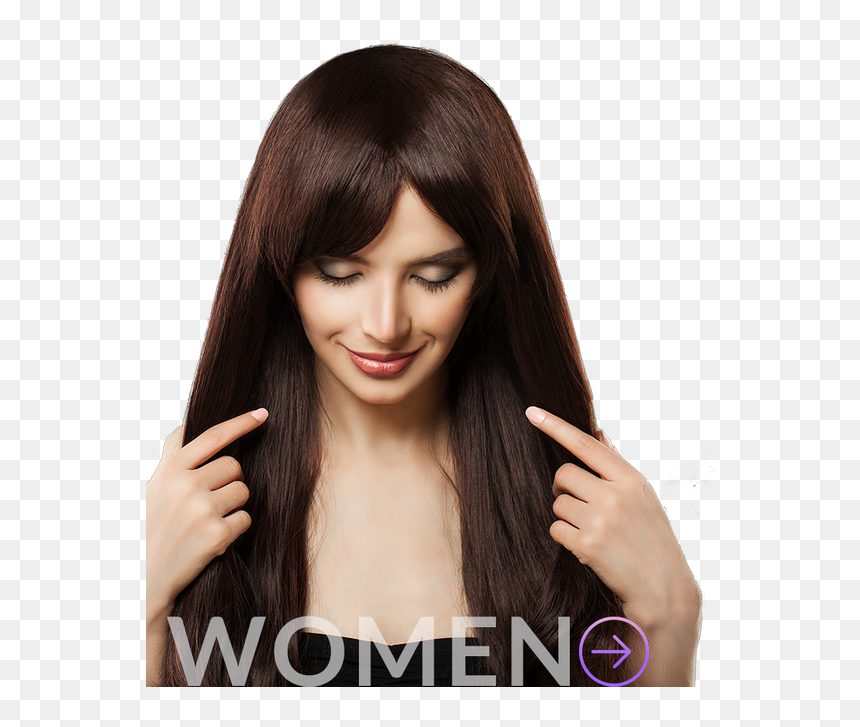 Women, HD Png Download - men hair wig png