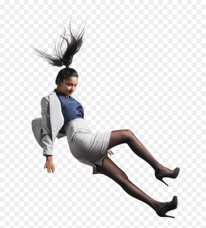Indian Woman Falling - Transparent Person Falling Png, Png Download - indian model png