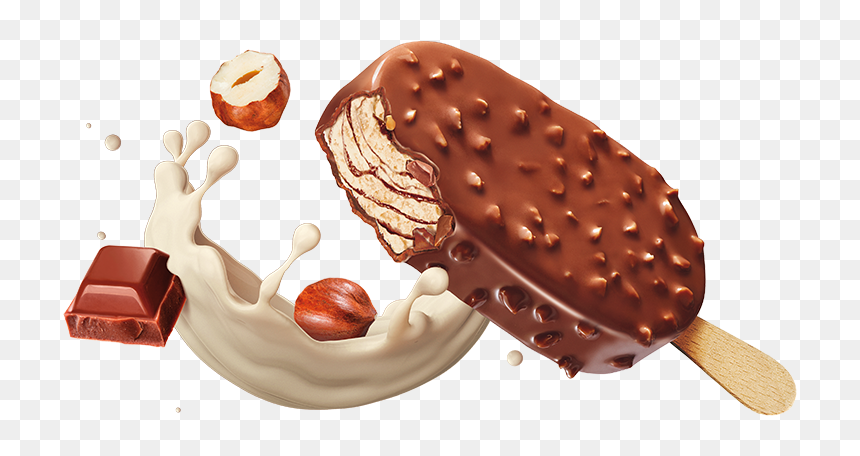 Hazelnut Chocolate Bar Ice Cream, HD Png Download - mango splash png