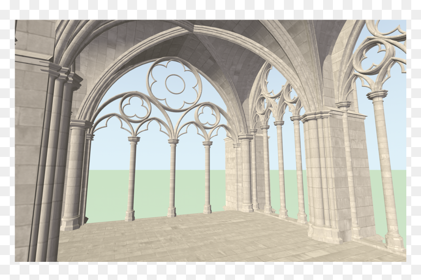 Arch, HD Png Download - temple arch png