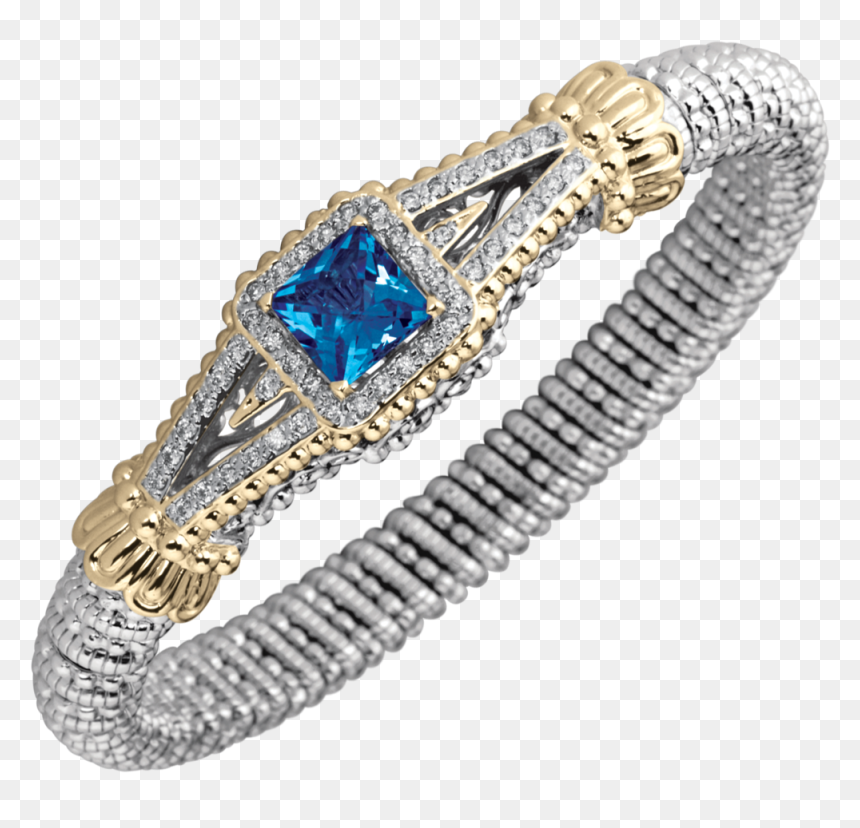 Topaz Diamond Bracelet, HD Png Download - fancy bangles png
