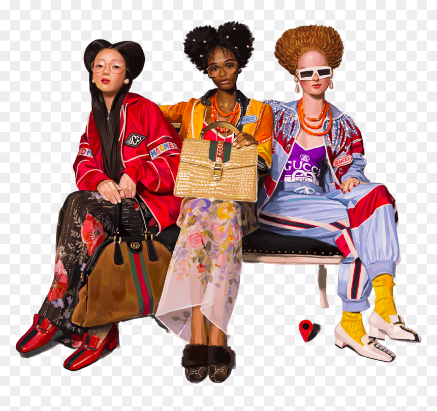 Gucci New Ad, HD Png Download - girls png for photoshop