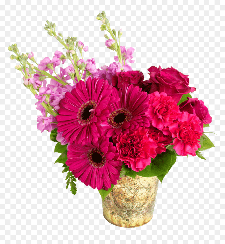 Pink Perfection Bouquet - Floral Design, HD Png Download - pink flower bouquet png