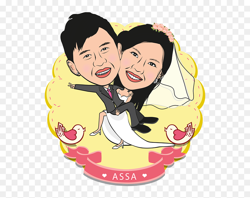 Groom, HD Png Download - wedding caricature png