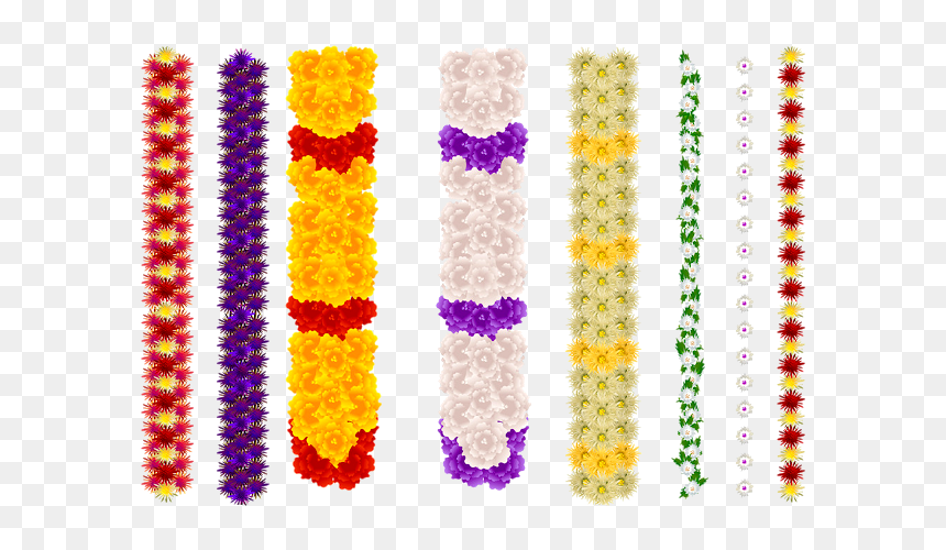 Indian Flower Garland Png, Transparent Png - thoranalu png