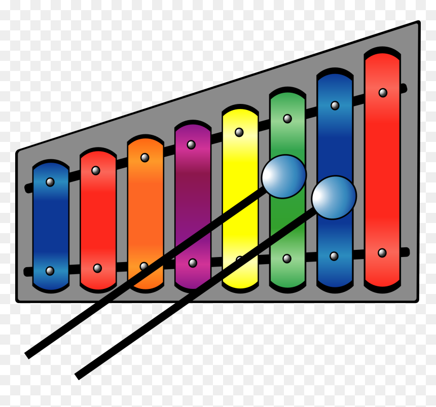 Xylophone Colourful Svg Clip Arts - Xylophone Clip Art, HD Png Download - colourful png