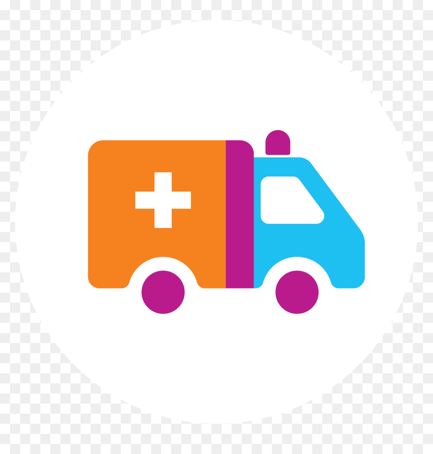 Stylized Ambulance In 3 Colors - Ambulance, HD Png Download - indian ambulance png