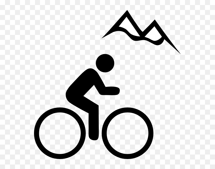 Bike Mountain Clip Art At Vector Clip Art Clipartbold - Mountain Bike Icon, HD Png Download - cycle clipart png