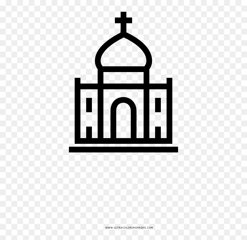 Russian Temple Coloring Page - Portable Network Graphics, HD Png Download - temple arch png