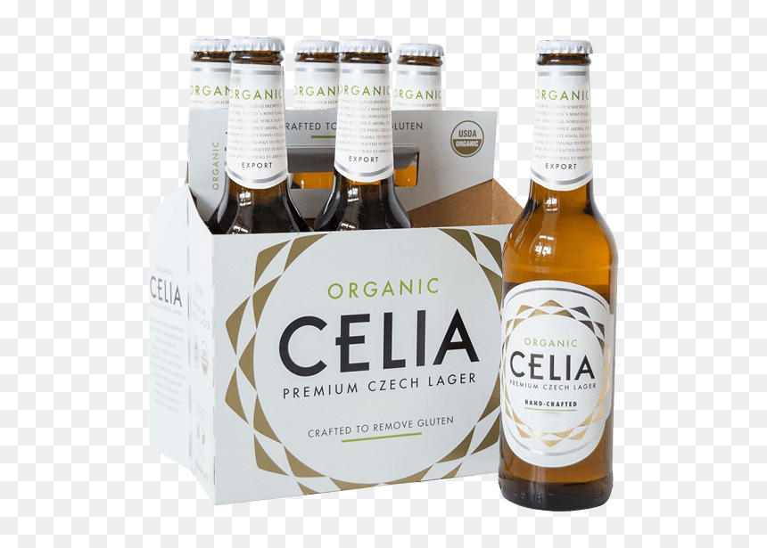 A Case Of Six Celia Beer Bottles - Celia Lager, HD Png Download - kingfisher beer bottle png
