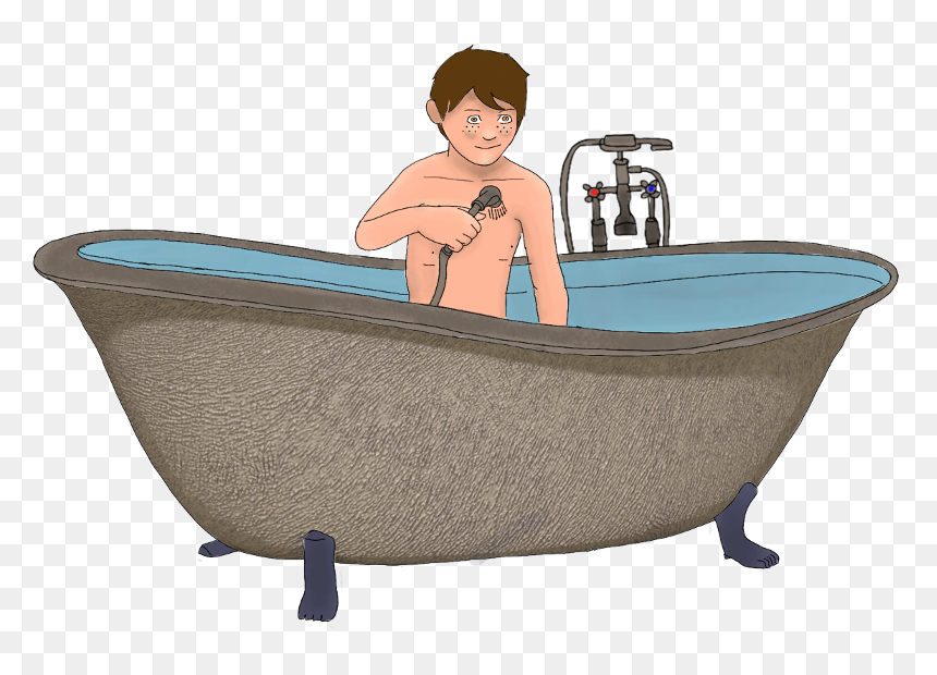 Relax - Bathtub, HD Png Download - water tap running png