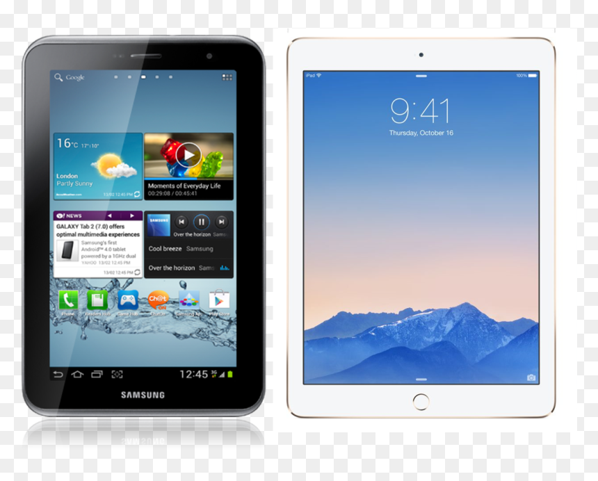 Samsung Tab 2, HD Png Download - apple tablet png