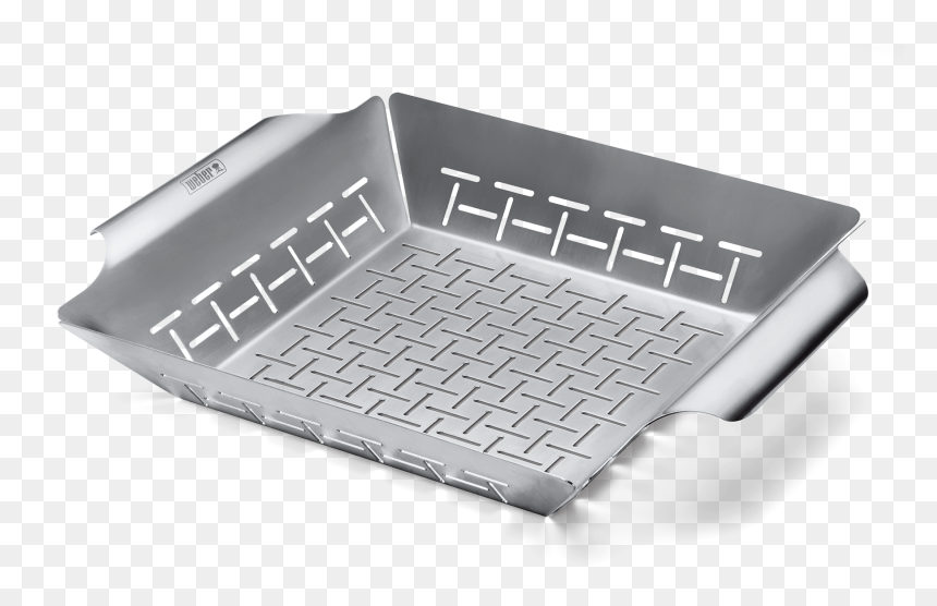 Deluxe Grilling Basket View - Weber Grill Basket, HD Png Download - vegetables basket png