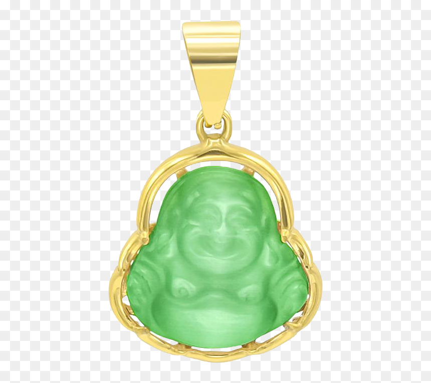 Mens Buddha Pendant Gold Jade, HD Png Download - budha png