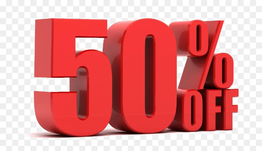 50 Percent Off Png Background Image - Transparent 50 Off Png, Png Download - 50 discount png