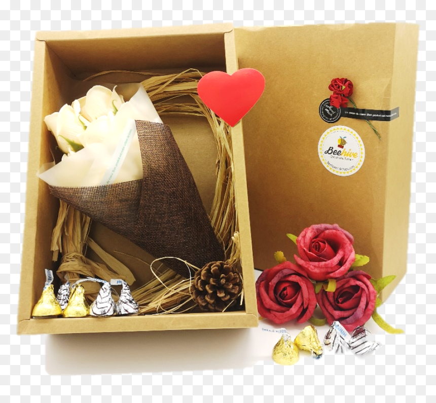 Beehive Handmade Flower Bouquet & Hersheys Chocolates - Handmade Flower Bouquet & Hersheys Chocolates Gift, HD Png Download - birthday flowers bouquet png