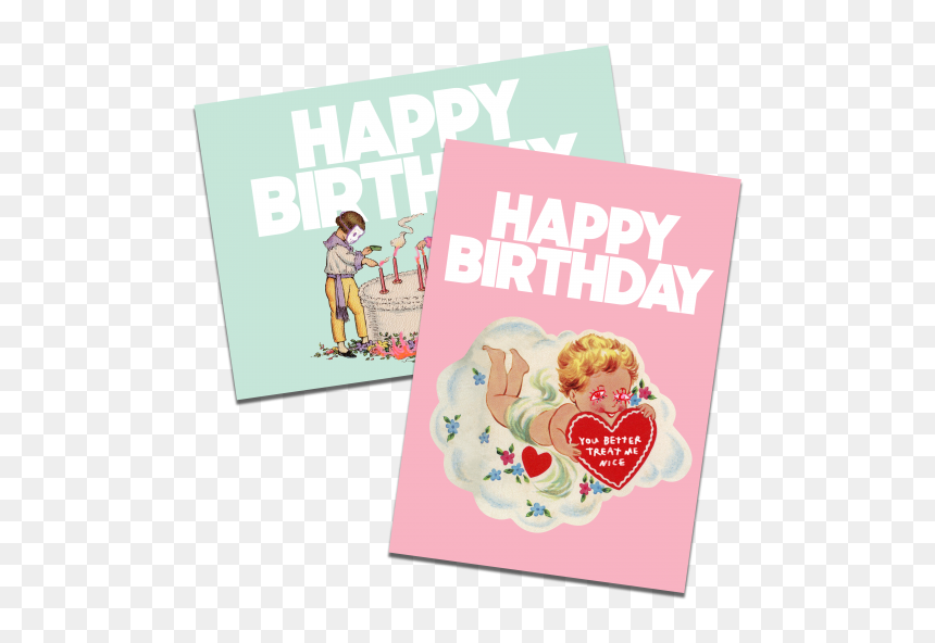 Heart, HD Png Download - happy birthday card png images