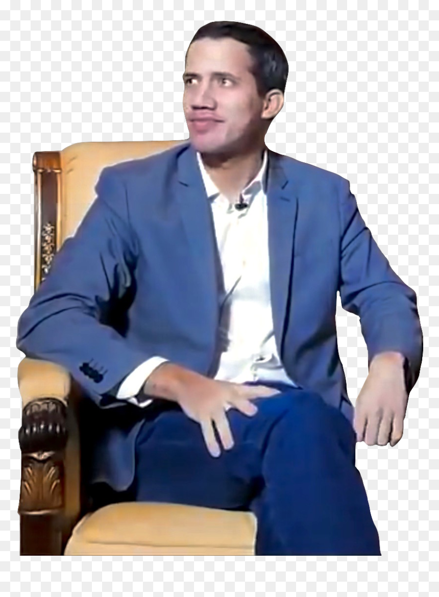 Juan Guaidó Seated - Juan Guaidó Png, Transparent Png - man dress png